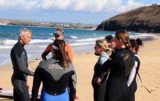 Ocean Sports Centre Clinic - session briefing on Carbis Bay