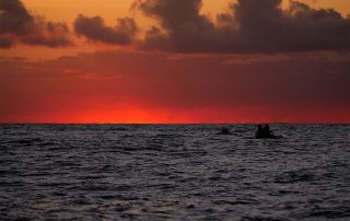 Dawn leaving the Scilly Islands for the Celtic Crossing