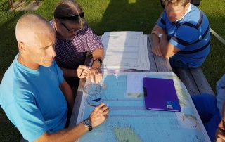 Glenn and the safety crews route planning