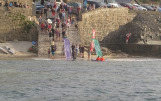 The finish of the Celtic Crossing in Sennen Harbour