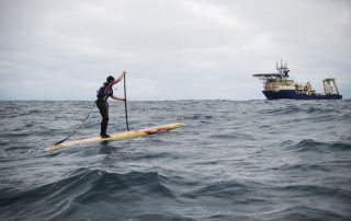 Ben Fisher Passing a research vessel during the Celtic Crossing