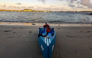 getting ready to leave the Hugh Town Harbour