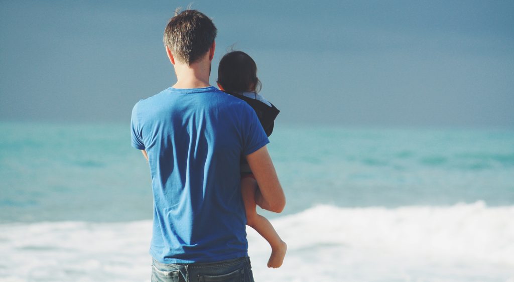 Beach time with children