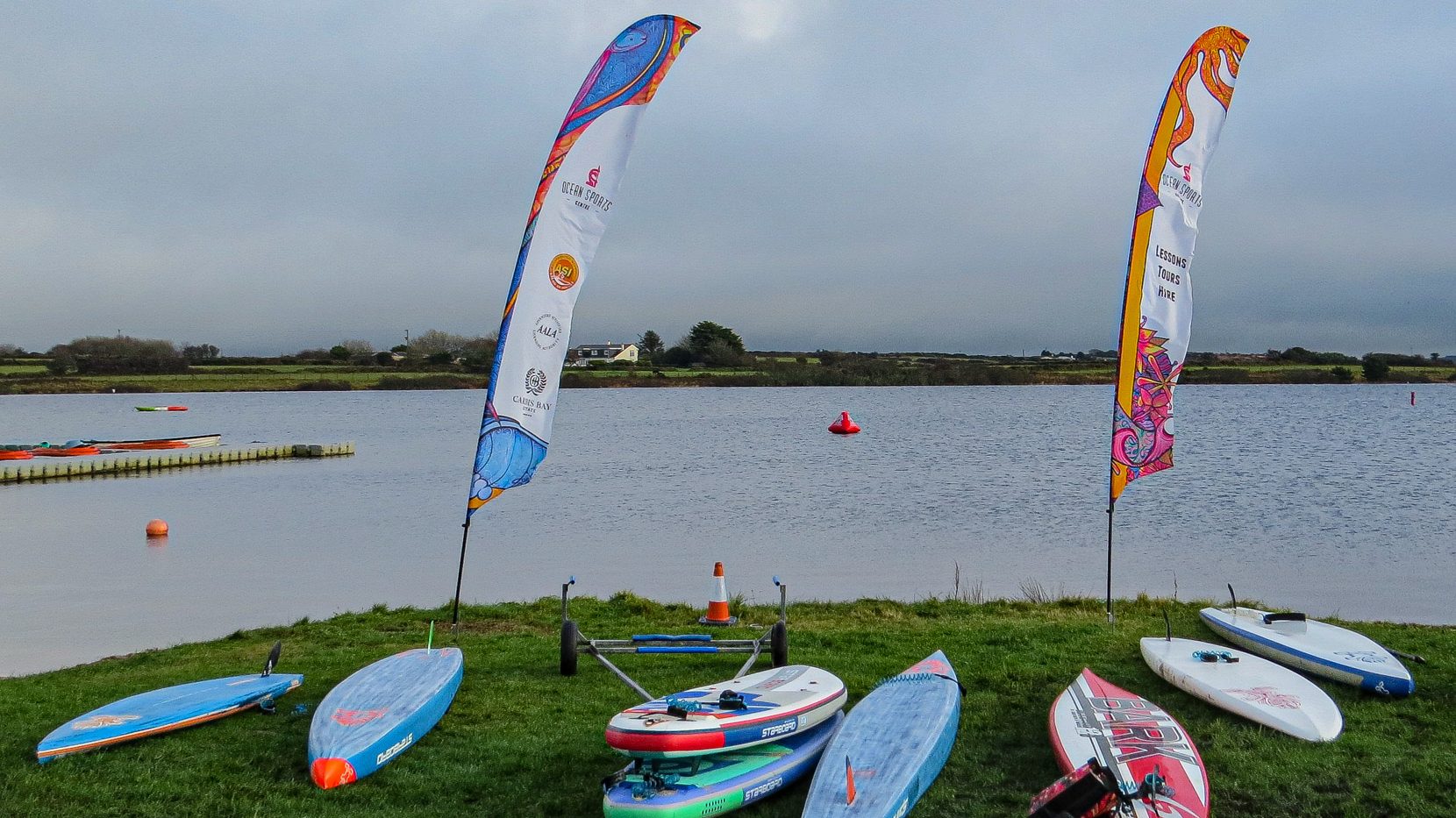 Stithians Lake for Brass Monkeys Paddleboard and SUP Race